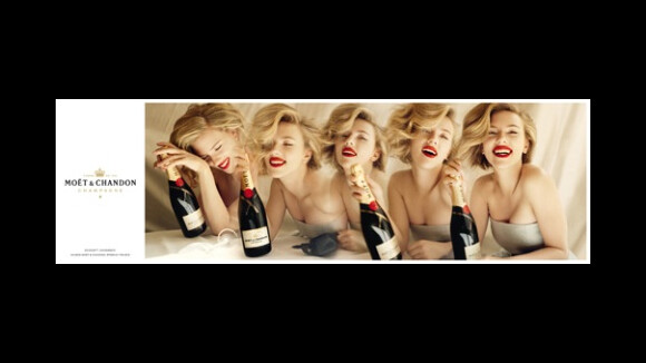 Scarlett Johansson ... Elle va vous faire tourner la tête avec ses photos pour Moët & Chandon