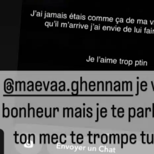 Un internaute révèle à Maeva Ghennam que son chéri la trompe