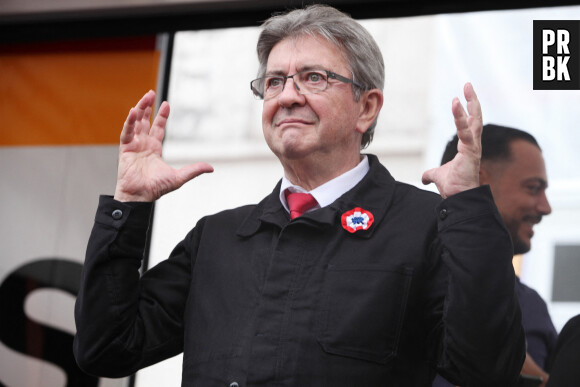 Jean-Luc Mélenchon - Marche contre la vie chère et l'inaction climatique à Paris le 16 octobre 2022. © Jonathan Rebboah / Panoramic / Bestimage  Rally against soaring living costs and climate inaction called by French left-wing coalition NUPES (New People's Ecologic and Social Union) in Paris on October 16, 2022. 