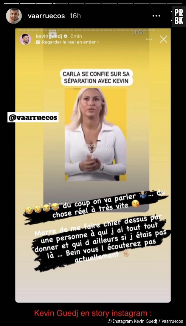 Kevin Guedj réagit à l'interview de Carla Moreau
