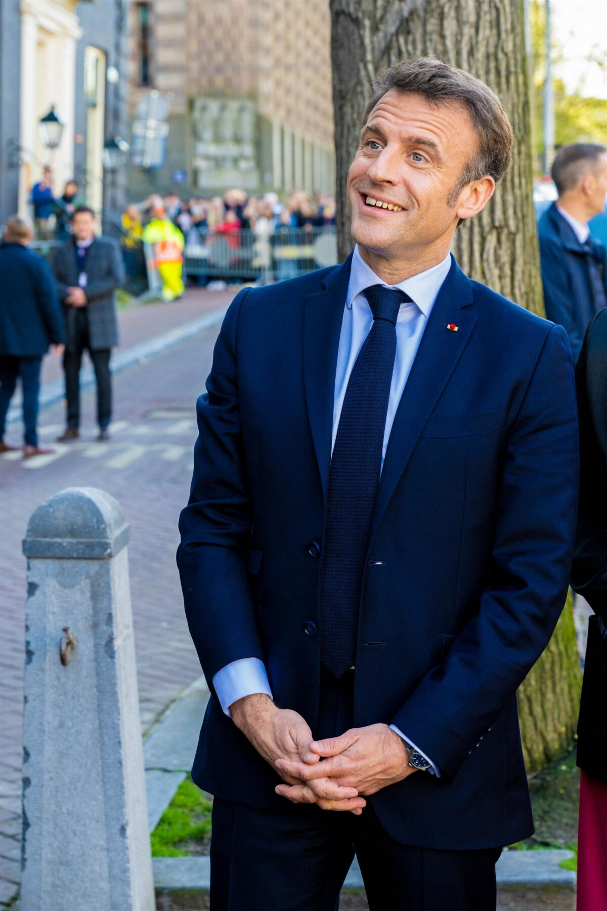 Photo : Le président Emmanuel Macron et sa femme Brigitte arrivent au ...