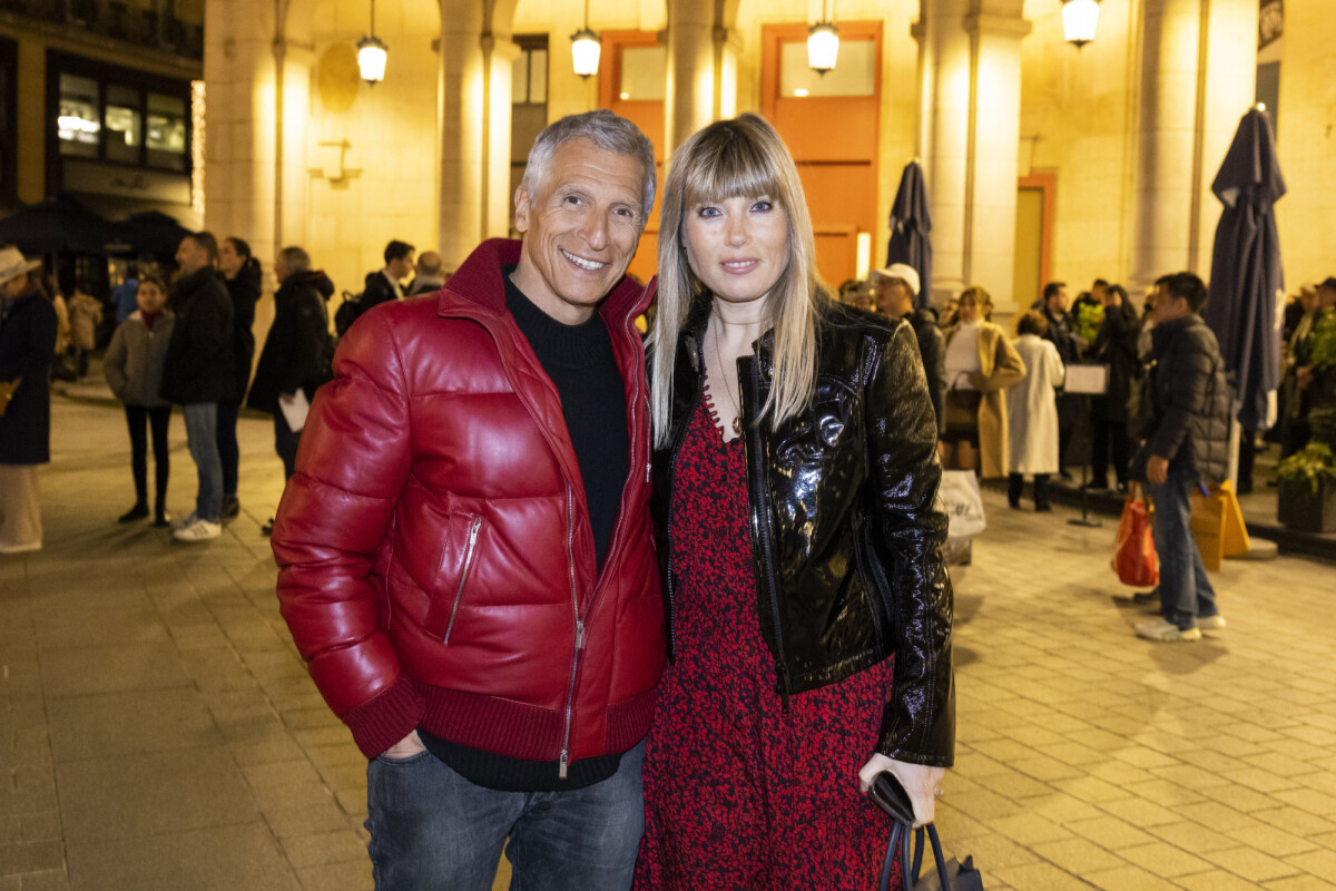 Photo : Nagui et sa femme Melanie Page - Cérémonie de remise du prix  Raymond Devos au théâtre Edouard VII à Paris dans le cadre de la 28ème  édition de la semaine