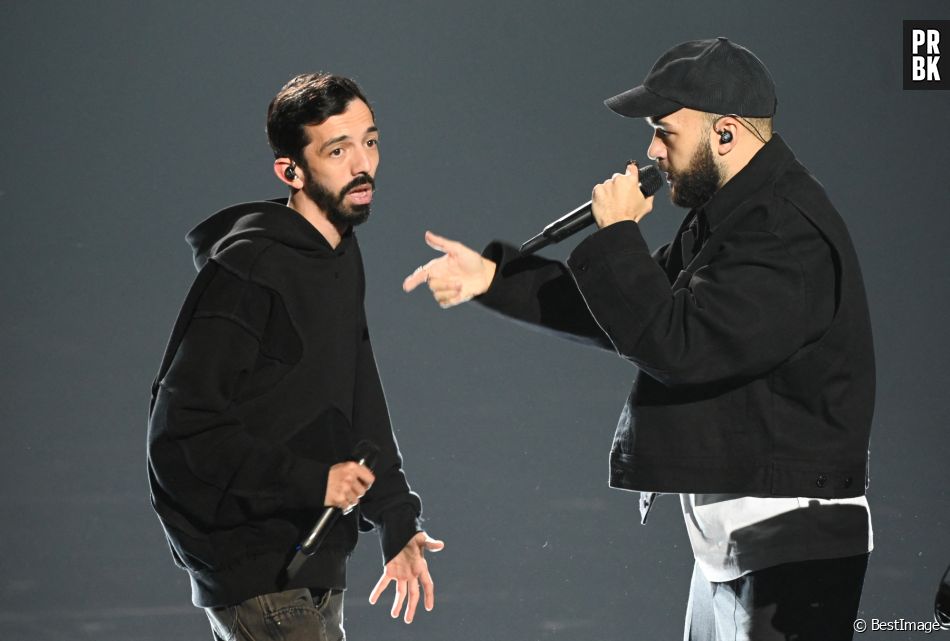 Bigflo et Oli lors de la 38ème cérémonie des Victoires de la musique à la Seine musicale de Boulogne-Billancourt, France, le 10 février 2023. © Coadic Guirec/Bestimage
