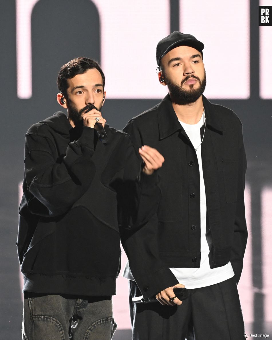 Bigflo et Oli lors de la 38ème cérémonie des Victoires de la musique à la Seine musicale de Boulogne-Billancourt, France, le 10 février 2023. © Coadic Guirec/Bestimage