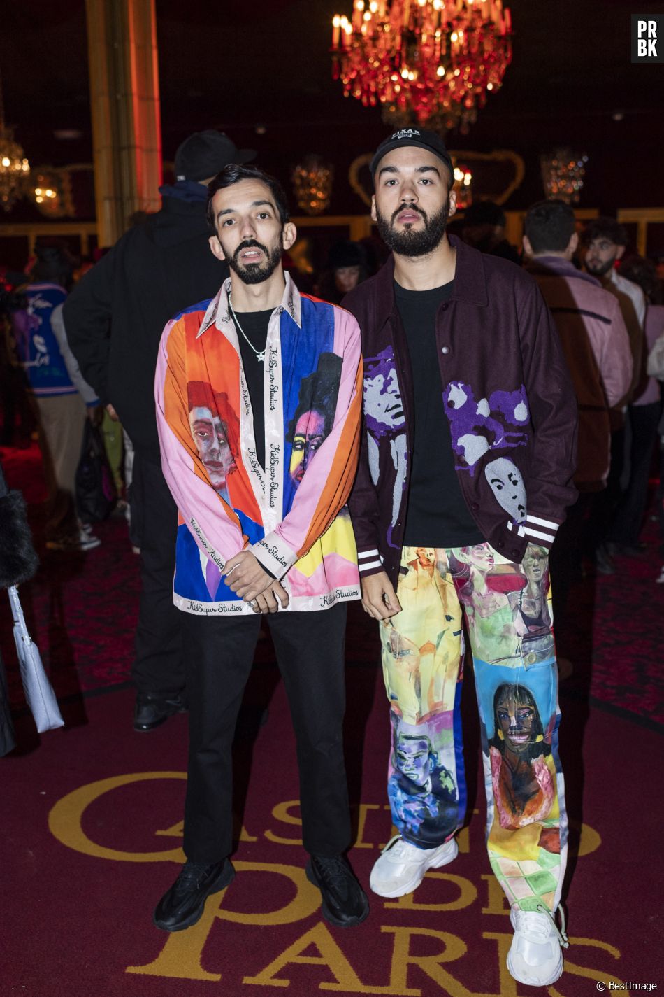 Exclusif - Bigflo et Oli - People au défilé de mode Hommes "Kidsuper" prêt-à-porter automne-hiver 2023/2024 au Casino de Paris lors de la fashion week de Paris le 21 janvier 2023. © Pierre Perusseau/Bestimage