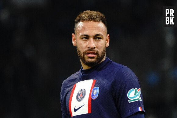 Info - PSG: saison terminée pour Neymar, qui va se faire opérer - Neymar Jr (PSG) - 8ème de finale de la coupe de France de football entre Marseille et le PSG (2-1) à Marseille le 8 février 2023.