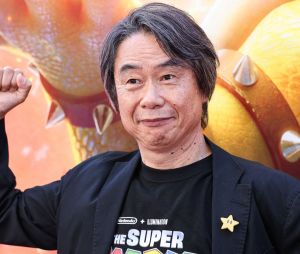 Japanese video game designer, producer et game director à la première du film "The Super Mario Bros" à Los Angeles, le 1er avril 2023. 
