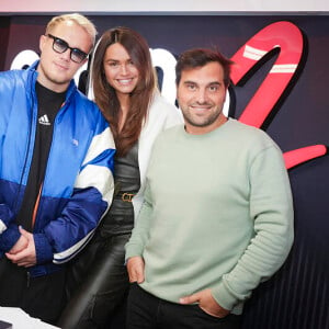 Exclusif - Guillaume Genton, Diane Leyre (Miss France 2022), Fabien Delettres - Matinale d’Europe 2, 6H-9H30 animée par G.Genton, F.Delettres, D.Leyre - Paris le 03/01/2023 - © Jack Tribeca / Bestimage