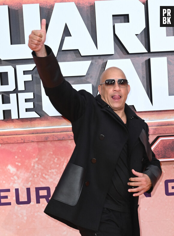 Vin Diesel à l'avant-première européenne du film "Les Gardiens de la Galaxie 3" à Disneyland Paris, le 22 avril 2023. © Guirec Coadic/Christophe Clovis/Bestimage


