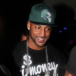 Le rappeur Booba arrive au Palais Maillot a Paris pour un After Show après son concert au Zenith, le 13 avril 2013.