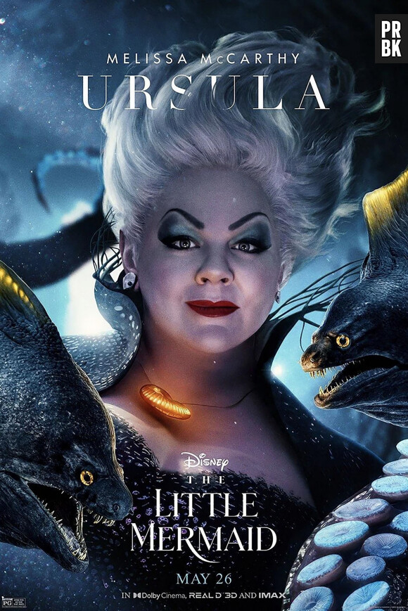 Les affiches présentant les personnages du film Disney "La Petite Sirène". 
