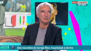 Raymond Domenech ose critiquer la femme de Sergio Rico, entre la vie et la mort, l'animateur le recadre en direct