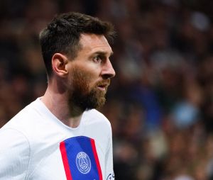 Lionel Messi (Paris SG) - Le PSG a batu l'OGC Nice (2 - 0) lors du match de Ligue 1 Uber Eats à Nice, le 8 avril 2023. © Norbert Scanella / Panoramic / Bestimage  PSG beats OGC Nice (2 - 0) in the Ligue 1 Uber Eats match in Nice on April 8, 2023. 