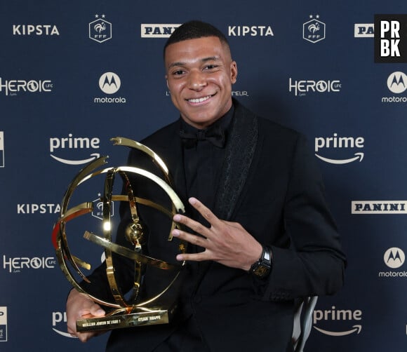 07 Kylian MBAPPE (psg) during the ceremony for the UNFP Trophies on May 28, 2023 in Paris, France. Paris Saint-Germain's Kylian Mbappe has been named the Ligue 1 Player of the Season for the fourth consecutive year, beating teammate Lionel Messi and other contenders. The 24-year-old forward scored an impressive 28 goals in 33 matches during the recently concluded Ligue 1 season, contributing significantly to PSG's triumph as French champions. Photo by Jean Bibard/FEP/Icon Sport/ABACAPRESS.COM 