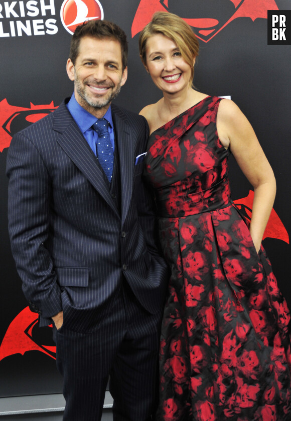 Zack Snyder et sa femme Deborah Snyder à la première de 'Batman V Superman: Dawn Of Justice' au Radio City Music Hall à New York, le 20 mars 2016