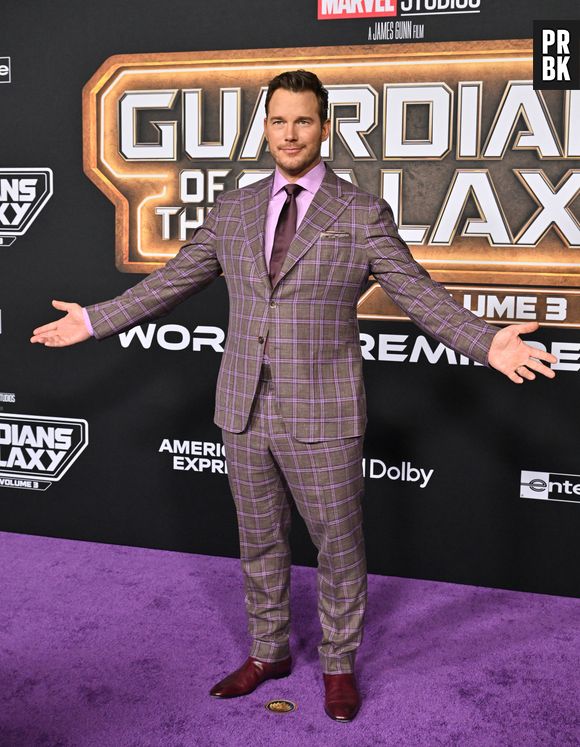 Chris Pratt à la première du film "Les Gardiens de la Galaxie 3" à Los Angeles, le 27 avril 2023.