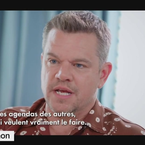 Matt Damon perturbé en pleine interview par... Emmanuel Macron : "C'était ça le jet ?"