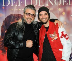 Anthony Dupray et Florian Hessique à la première du film "Le défi de Noël" au cinéma Pathé Alésia à Paris le 15 novembre 2022. © Philippe Baldini / Bestimage