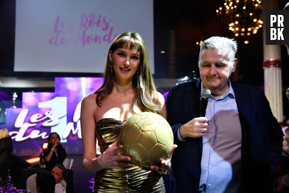 Exclusif - Frédérique Bel, Pierre Ménès lors de la soirée de gala d'exception pour les 10 ans de l'association "Les Rois du monde" (LRDM) à la salle Wagram à Paris le 14 mars 2022. Les Rois du Monde est une association loi 1901, créée en 2012, elle oeuvre pour les enfants nécessiteux, orphelins et hospitalisés de manière financière, matérielle, culturelle et distrayante. © Rubens Hazon / Bestimage  Exclusive - No web en Suisse / Belgique 