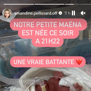 Amandine Pellissard annonce la naissance de son neuvième enfant
