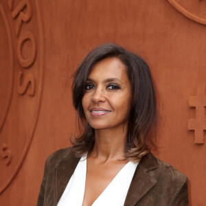 Karine Le Marchand - Les célébrités au village des internationaux de tennis de Roland Garros à Paris le 4 juin 2017. © Dominique Jacovides-Cyril Moreau/Bestimage