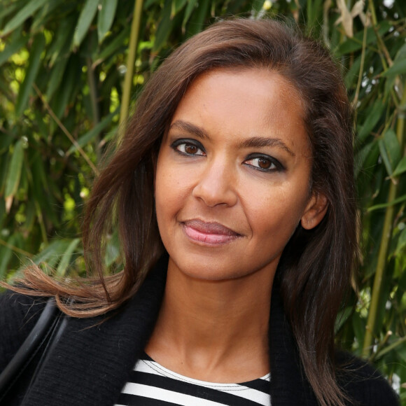 Karine Le Marchand - People au village des Internationaux de France de tennis de Roland Garros à Paris, le 29 mai 2014.