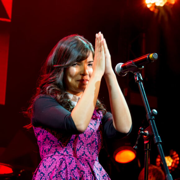Indila - Concerts lors de l'évènement "Orange RockCorps" pour la 6ème année consécutive au Trianon à Paris, le 2 juillet 2014.