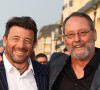 Patrick Bruel et Jean Reno sur le tapis rouge du prix du court métrage lors du 37ème festival du film de Cabourg (37ème journées romantiques du 14 au 18 juin 2023), à Cabourg, France, le 16 juin 2023. © Coadic Guirec/Bestimage 