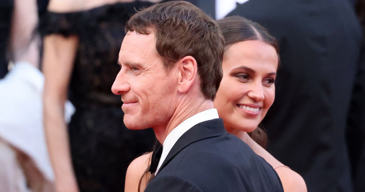 Cannes, France. 21st May, 2023. Alicia Vikander and Michael Fassbender  attending the Firebrand (Le Jeu De La Reine) Premiere as part of the 76th  Cannes Film Festival in Cannes, France on May