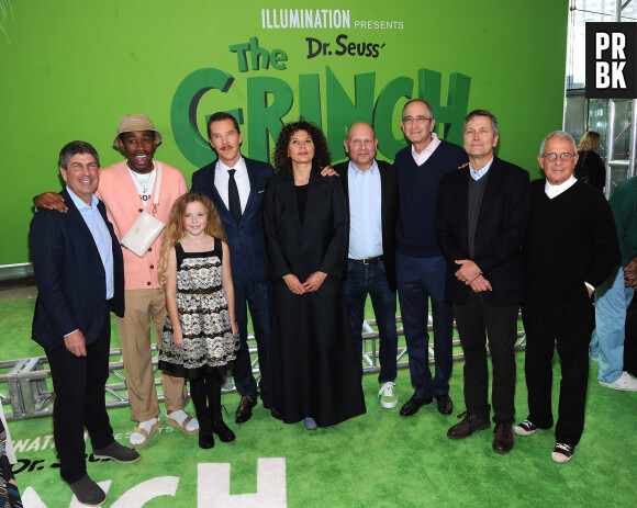 Tyler, The Creator, Cameron Seely, Benedict Cumberbatch, Chris Meledetri et guest à la première de The Grinch à New York, le 3 novembre 2018  People attend Dr. Seuss' "The Grinch" world premiere at Alice Tully Hall. "The Grinch" hits the big screens everywhere on November 9th. 3rd november 2018 