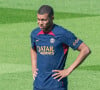 Kylian Mbappe (Paris SG) - Entraînement des joueurs du Paris Saint-Germain à Poissy le 20 juillet 2023.