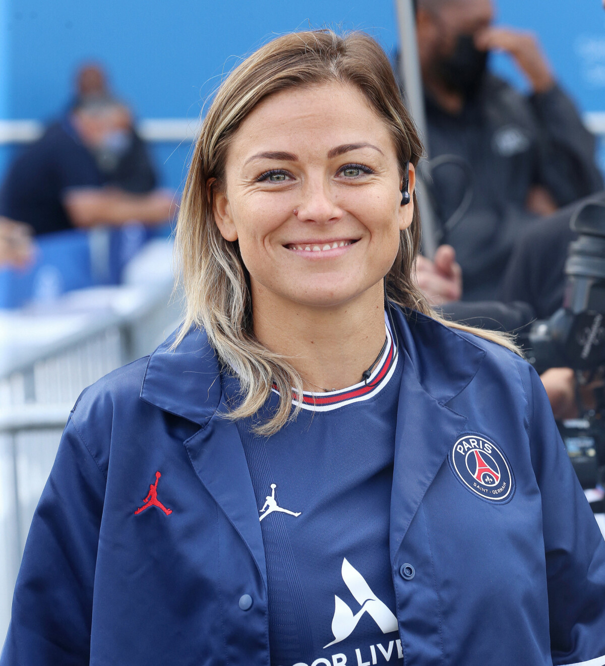 Photo : Laure Boulleau au Parc des Princes à Paris, France, le 12 août  2021. © Panoramic/Bestimage - PureBreak