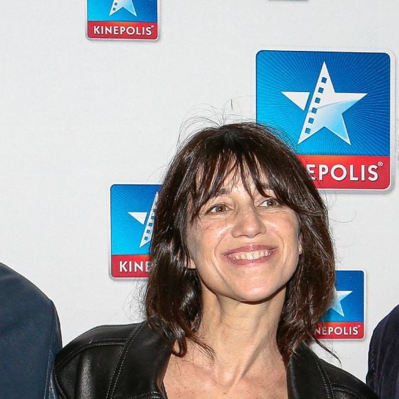 Kad Merad , Charlotte Gainsbourg , Dany Boon à la première du film "La Vie pour de vrai" à Lille, France, le 1er avril 2023. © Stéphane Vansteenkiste/Bestimage