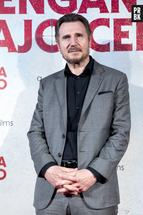 Liam Neeson - Avant-première du film "Sang froid" ("Venganza bajo cero") à Madrid, le 15 juillet 2019.  Photocall of premiere film Venganza bajo cero in Madrid on Monday , 15 July 2019. 