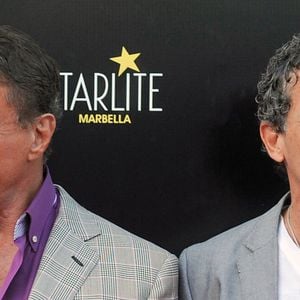Antonio Banderas, Sylvester Stallone - Première du film "Expendables 3" à Marbella en Espagne le 5 août 2014.  Premiere of the movie " The Expendables 3 " in Marbella.