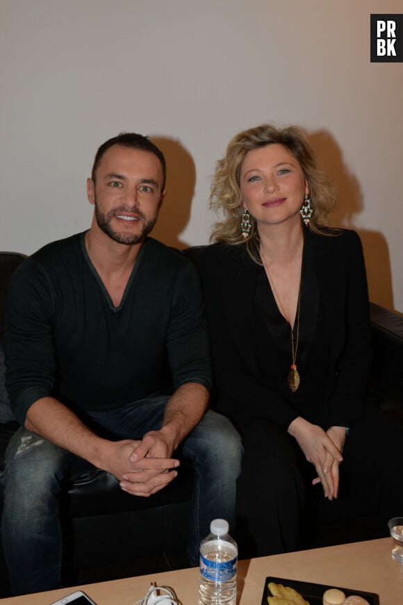Raphael Lenglet and Cecile Bois at the taping of Vivement Dimanche in Paris, France, December 21, 2015. Photo by Max Colin/ABACAPRESS.COM 