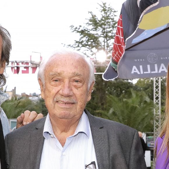 Semi-exclusif - Jean-Luc Reichmann, Singrid Campion et Marcel Campion lors de l'ouverture de la Fête à Neuneu 2023, la fête foraine du bois de boulogne célèbre ses 40 ans, à Paris, France, le 1er septembre 2023. © Cédric Perrin/Bestimage