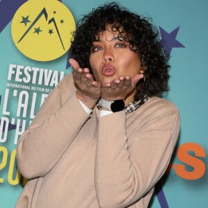 Vaimalama Chaves (Miss France 2019) - Photocall de la cérémonie de clôture du 26ème Festival de l'Alpe d'Huez le 21 janvier 2023. © Dominique Jacovides/Bestimage