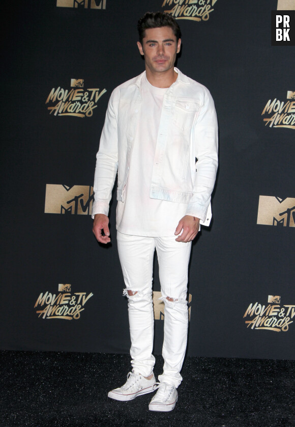 Zac Efron au MTV Movie And TV Awards 2017 au The Shrine Auditorium à Los Angeles, le 7 mai 2017