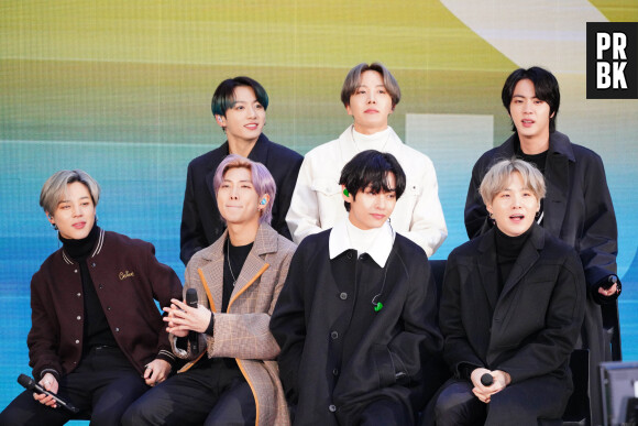 Le boys band coréen BTS en showcase dans l'émission "Today" à New York. Le 21 février 2020


