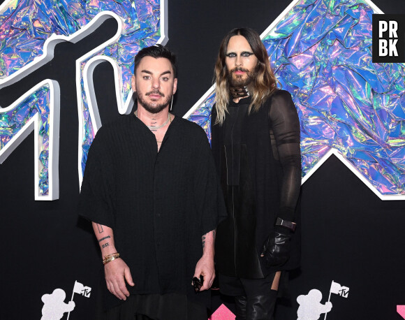 Newark, NJ - Celebrities at the 2023 MTV Video Music Awards at Prudential Center in Newark, New Jersey. Pictured: Thirty Seconds to Mars - Shannon Leto and Jared Leto
