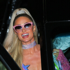 Paris Hilton à la sortie de son concert au Fonda Theater à Los Angeles, le 7 juin 2023.