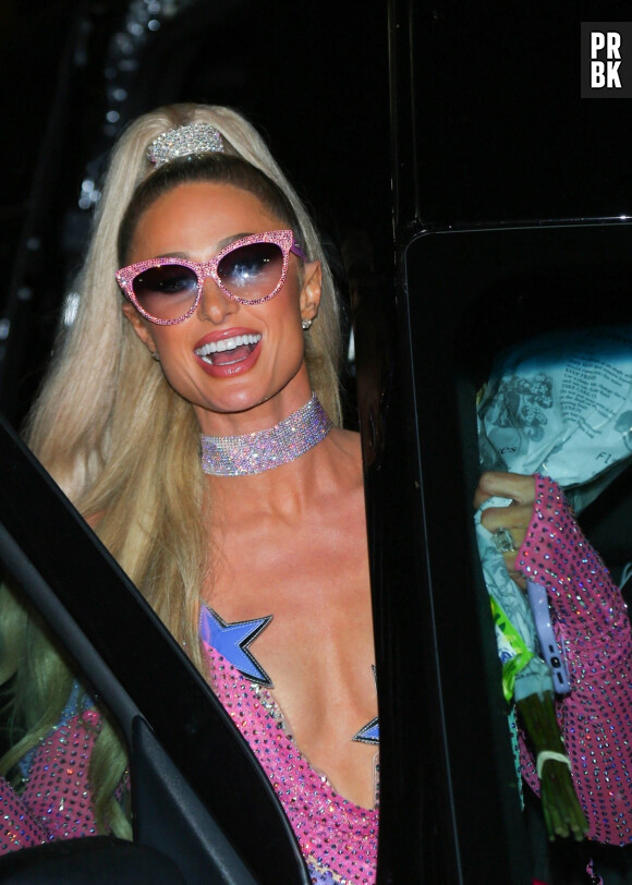 Paris Hilton à la sortie de son concert au Fonda Theater à Los Angeles, le 7 juin 2023.
