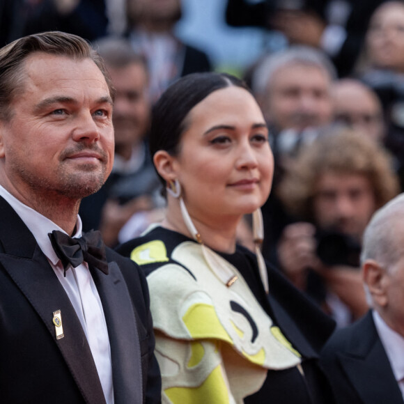 Tantoo Cardinal, Leonardo DiCaprio, Lily Gladstone, Martin Scorsese - Montée des marches du film « Killers of the flower moon » lors du 76ème Festival International du Film de Cannes, au Palais des Festivals à Cannes. Le 20 mai 2023 © Olivier Borde / Bestimage 