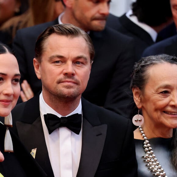 Cara Jade Myers, Robert de Niro, Martin Scorsese, Lily Gladstone, Leonardo DiCaprio, Tantoo Cardinal - Montée des marches du film « Killers of the flower moon » lors du 76ème Festival International du Film de Cannes, au Palais des Festivals à Cannes. Le 20 mai 2023 © Jacovides-Moreau / Bestimage 