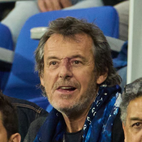 Jean-Luc Reichmann - People au match Irlande-Nouvelle Zélande (24-28) , quart de finale de la coupe du monde de rugby 2023, au Stade de France à Saint-Denis le 14 octobre 2023. © Dominique Jacovides - Cyril Moreau / Bestimage