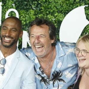 Lola Dubini, Stomy Bugsy et Jean-Luc Reichmann au photocall de la série "Leo Mattei, Brigade des mineurs" lors du 62ème Festival de Télévision de Monte-Carlo, à Monaco, le 19 juin 2023. © Denis Guignebourg/BestImage