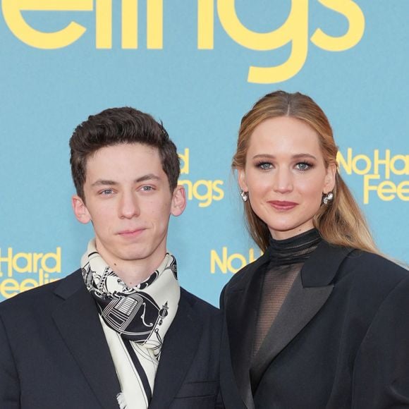 Jennifer Lawrence, Andrew Barth Feldman à la première du film "No Hard Feelings" à Berlin, le 15 juin 2023.  Celebrities at the premiere of "No Hard Feelings" in Berlin. June 15th, 2023. 