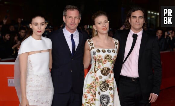Rooney Mara, Spike Jonze, Scarlett Johansson, Joaquin Phoenix - Tapis rouge du film "Her" lors du 8eme festival international du film de Rome, le 10 Novembre 2013.