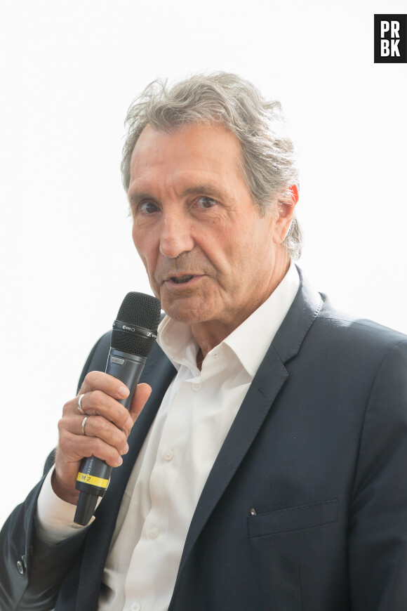 Jean-Jacques Bourdin - Conférence de presse de la rentrée de la station de radio RMC à la maison de l'Alsace sur les Champs-Elysées à Paris le 31 aout 2017.